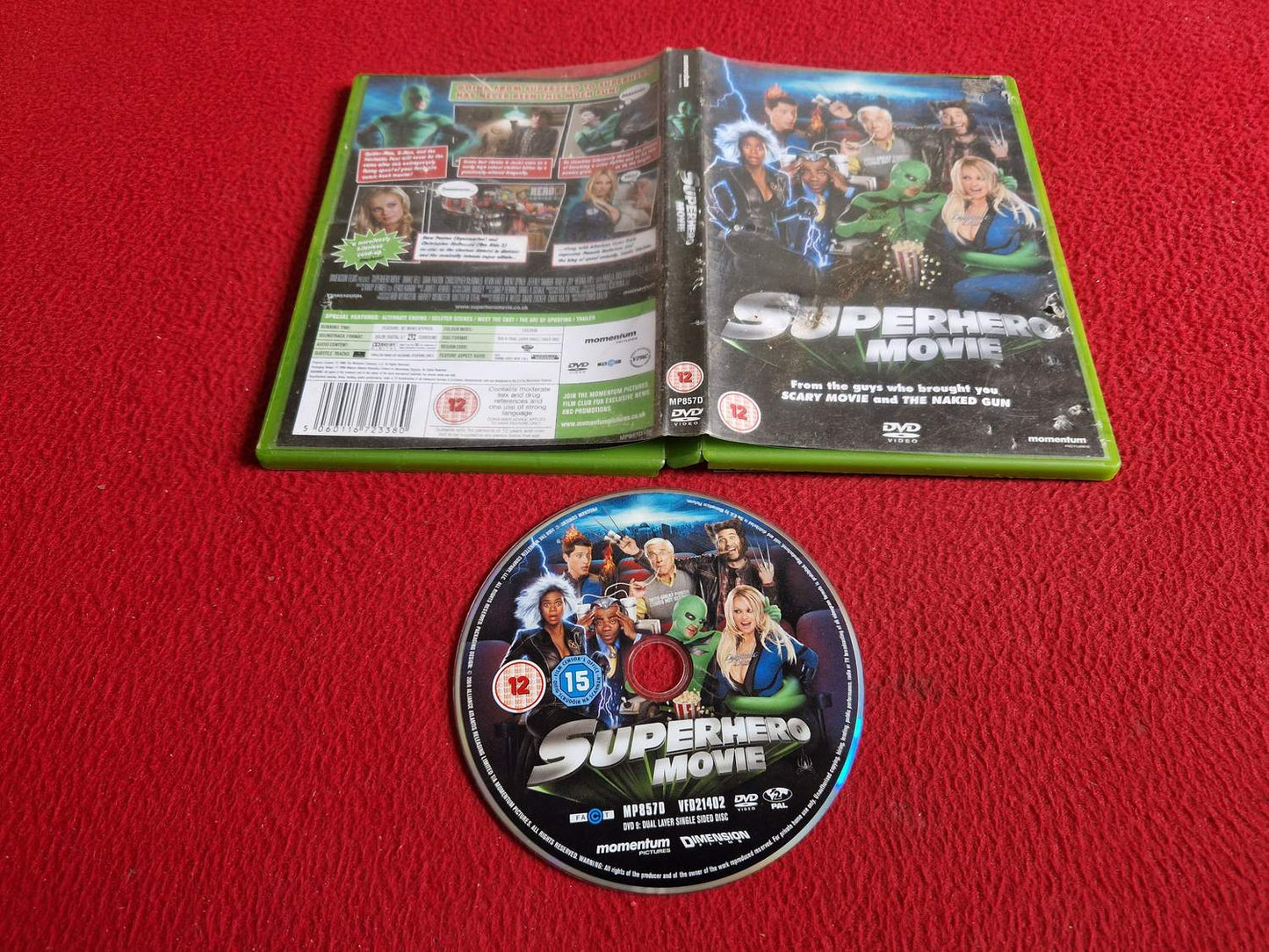 SUPERHERO MOVIE DVD