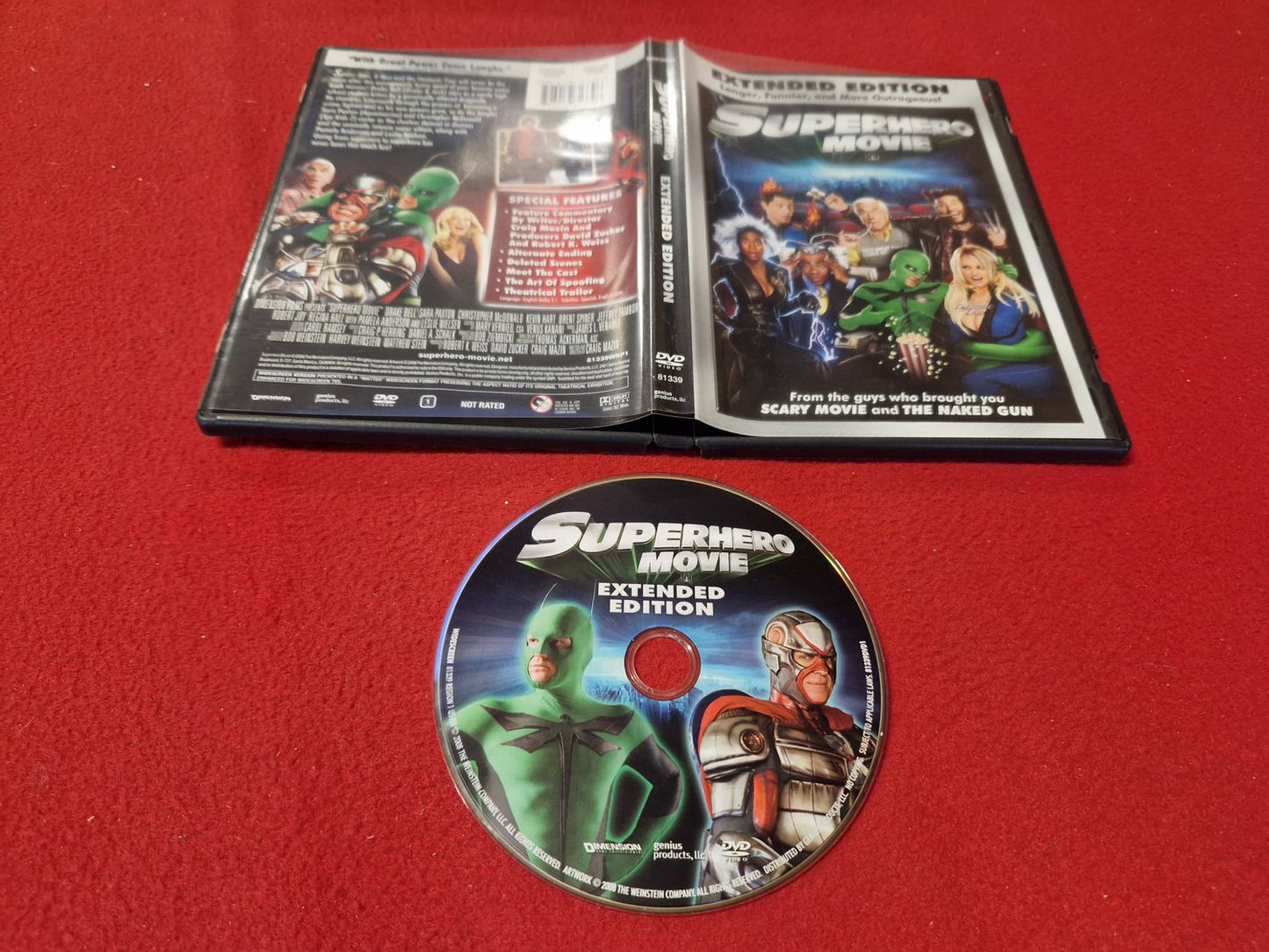 SUPERHERO MOVIE EXTENDED EDITION till DVD