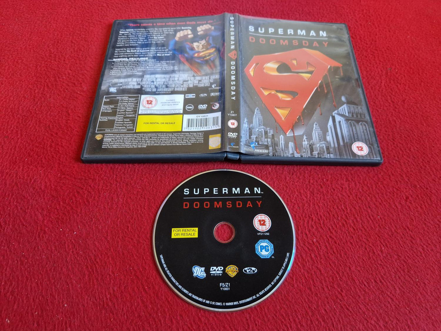 SUPERMAN DOOMSDAY DVD