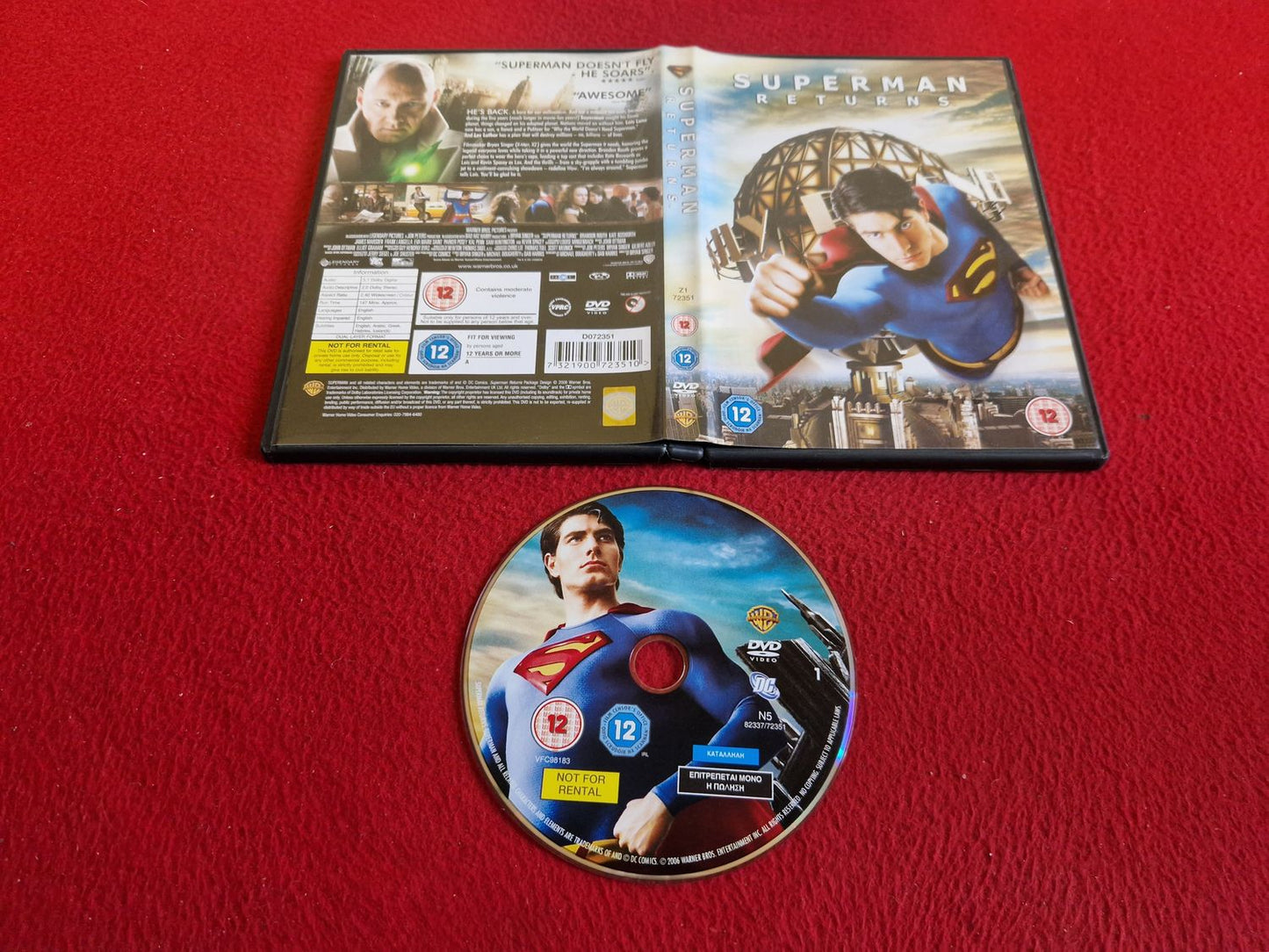 SUPERMAN RETURNS DVD