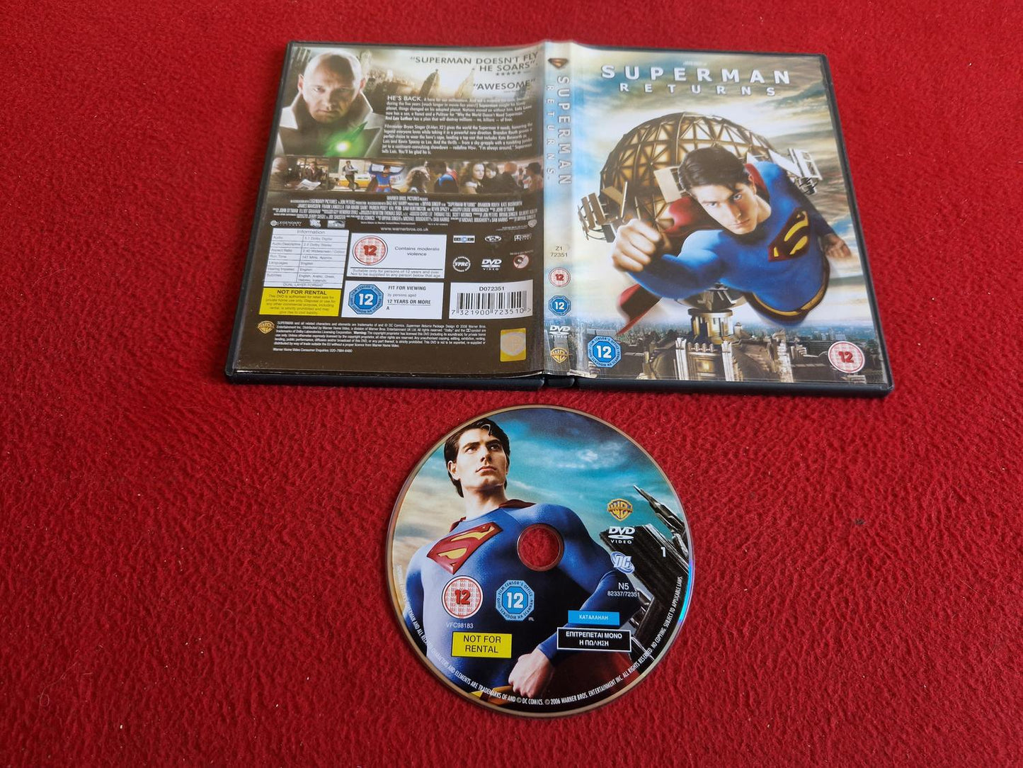 SUPERMAN RETURNS DVD