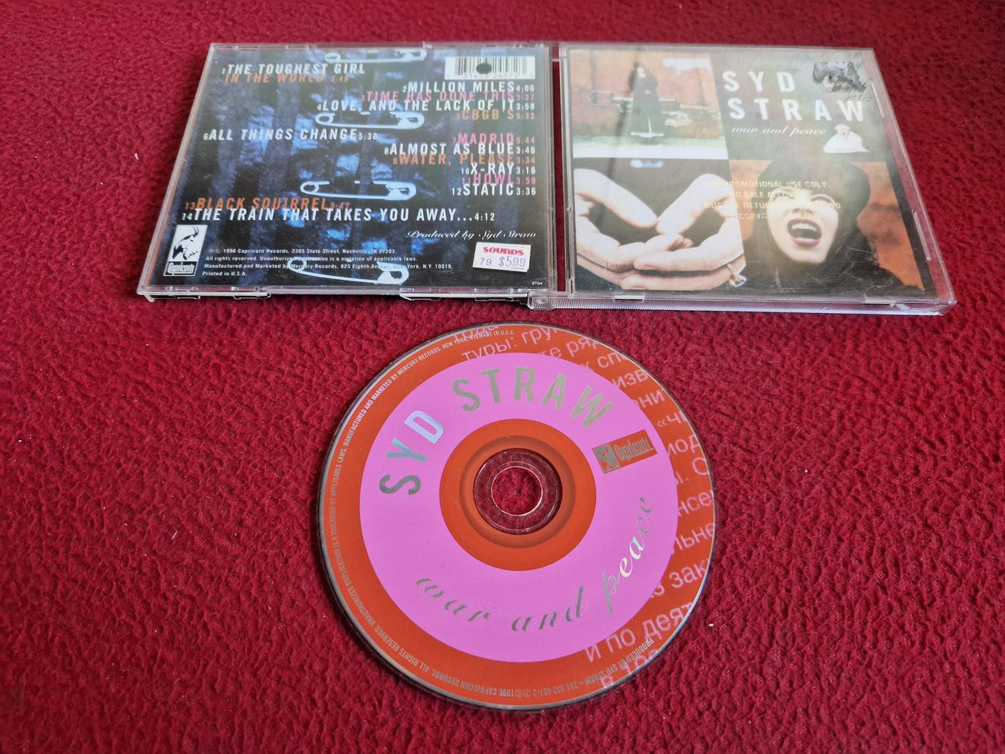 SYD STRAW WAR AND PEACE CD
