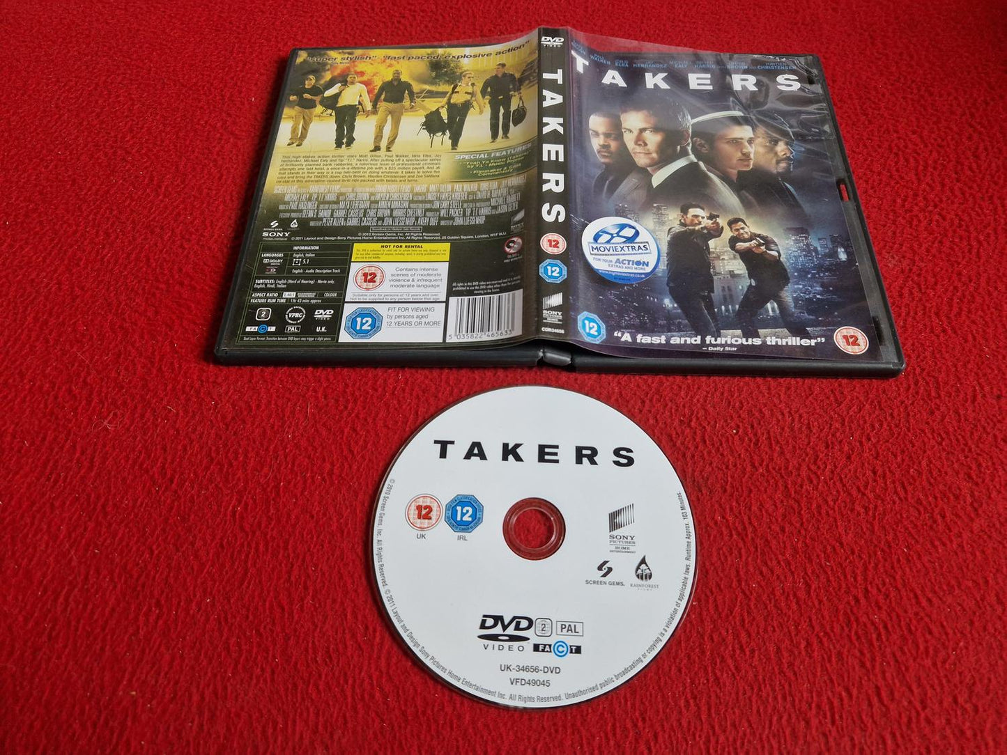 TAKERS DVD