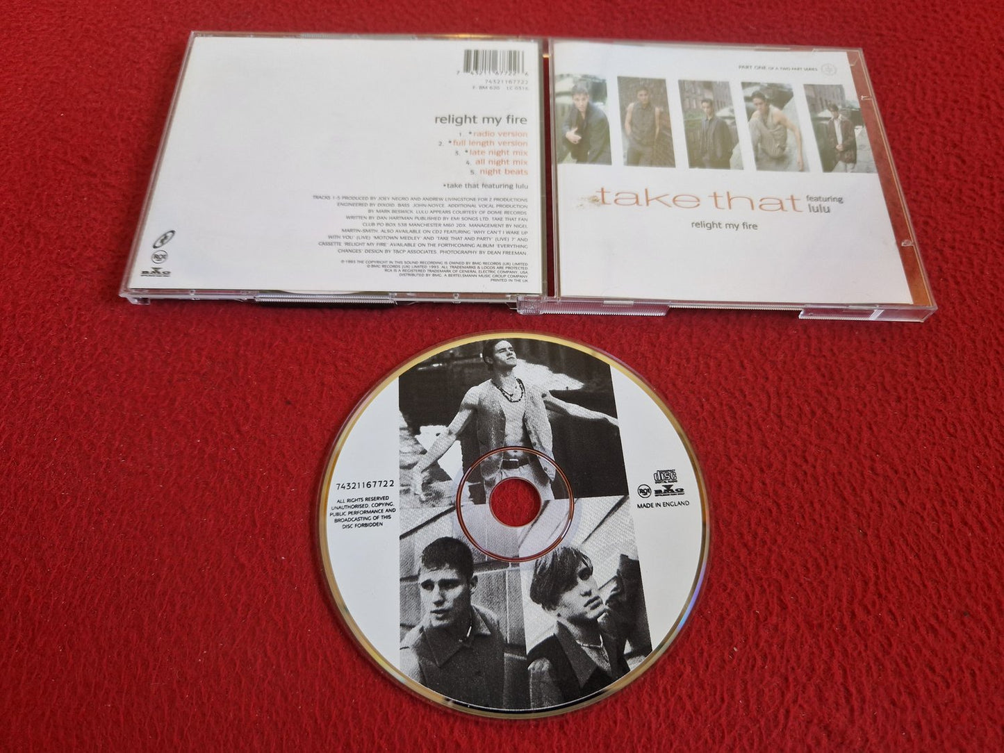 TAKE THAT FEATURING LULU RELIGHT MY FIRE PART ONE CD