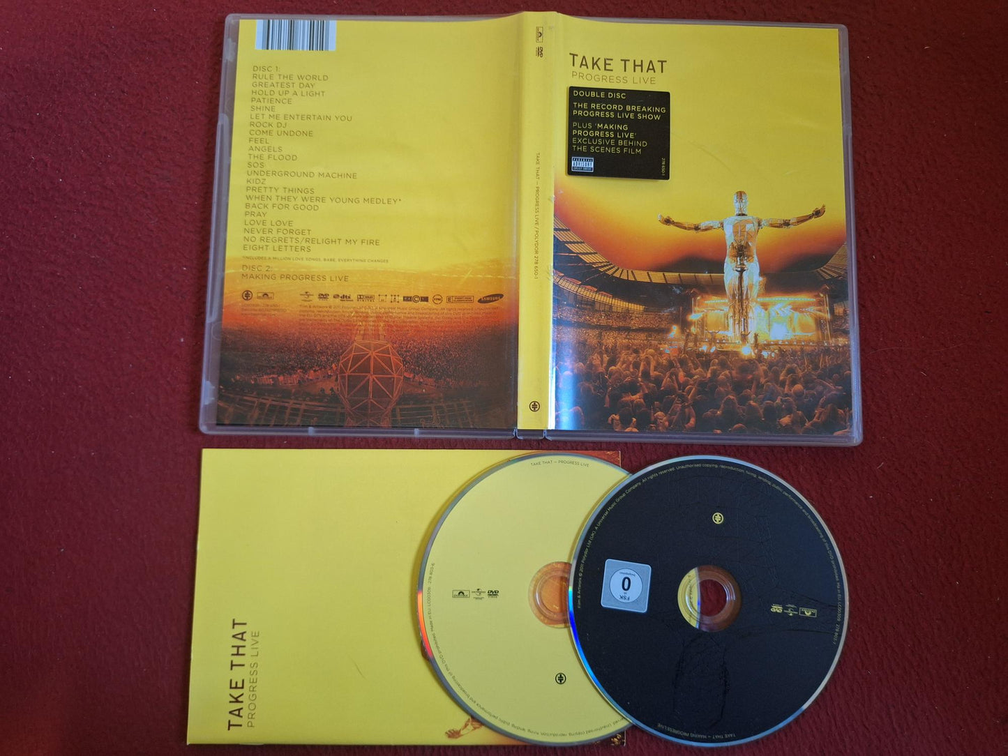 TAKE THAT PROGRESS LIVE DVD