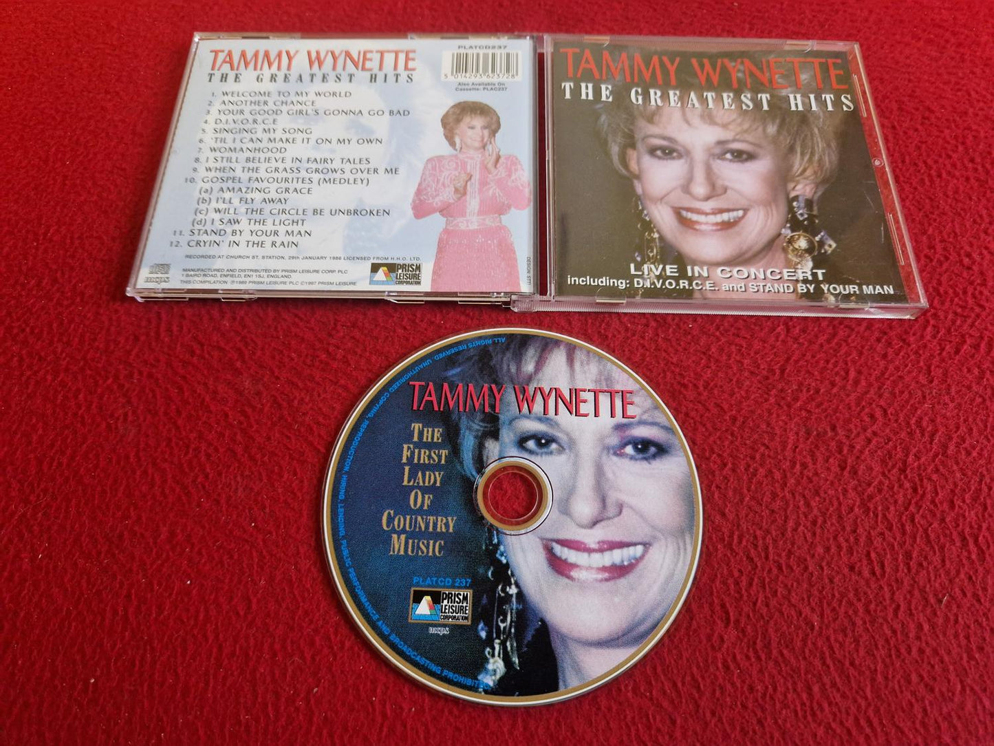 TAMMY WYNETTE THE GREATEST HITS LIVE IN CONCERT CD