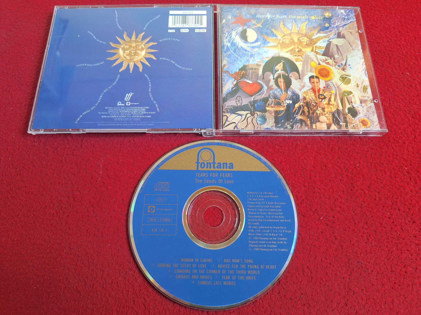 TEARS FOR FEARS THE SEEDS OF LOVE CD