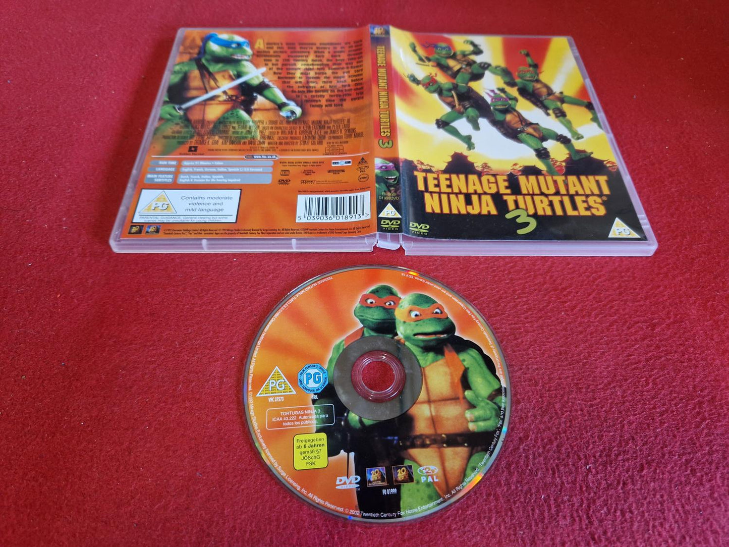 TEENAGE MUTANT NINJA TURTLES 3 till DVD
