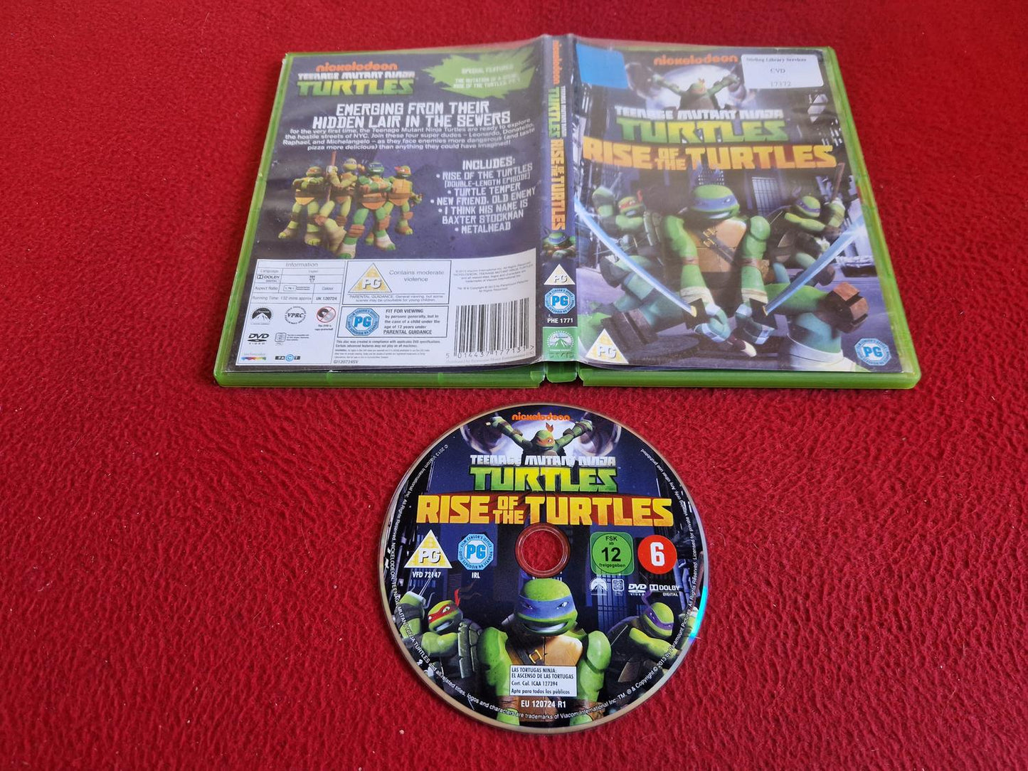 TEENAGE MUTANT NINJA TURTLES RISE OF THE TURTLES DVD