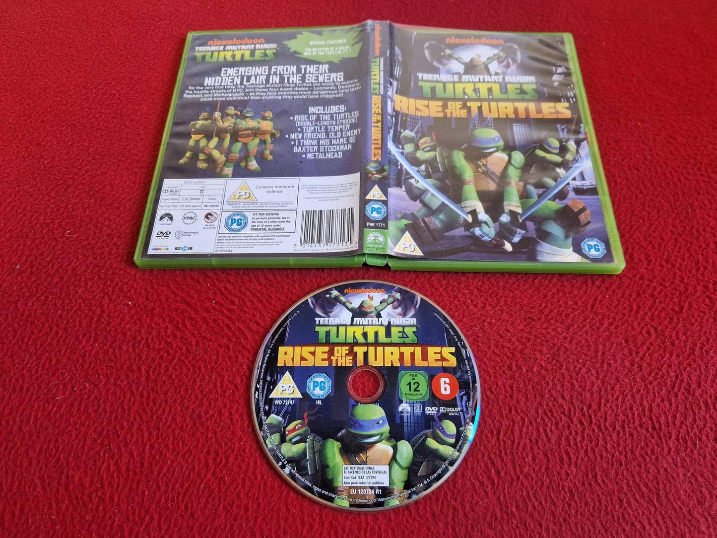 TEENAGE MUTANT NINJA TURTLES RISE OF THE TURTLES DVD