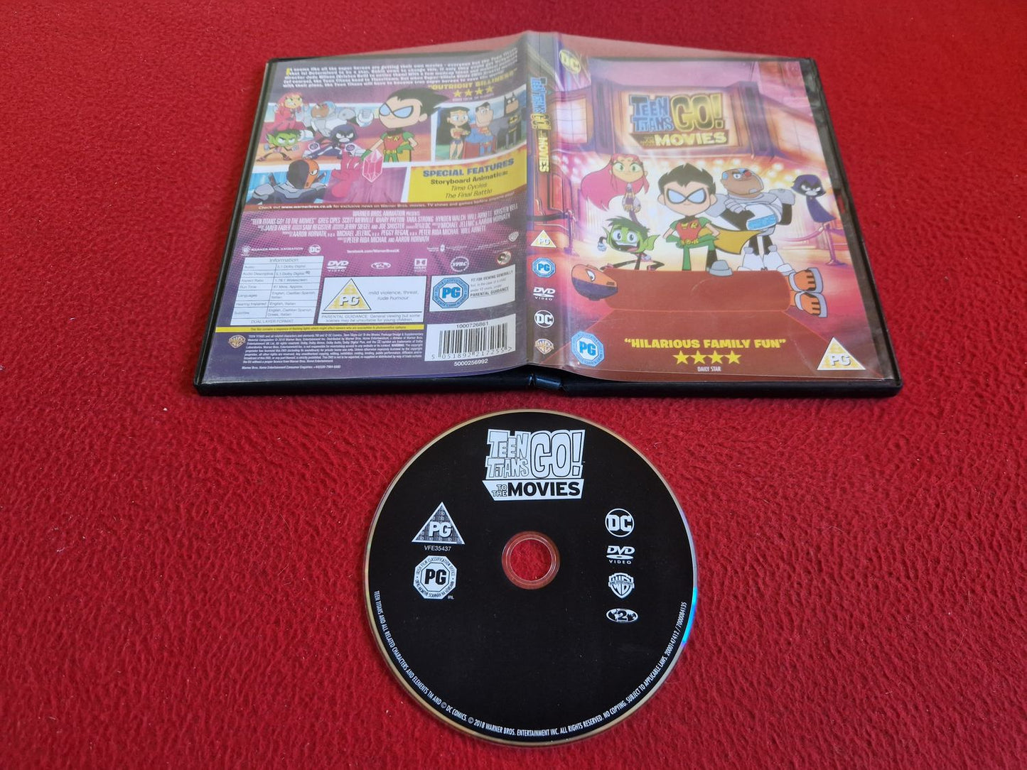 TEEN TITANS GO TO THE MOVIES DVD
