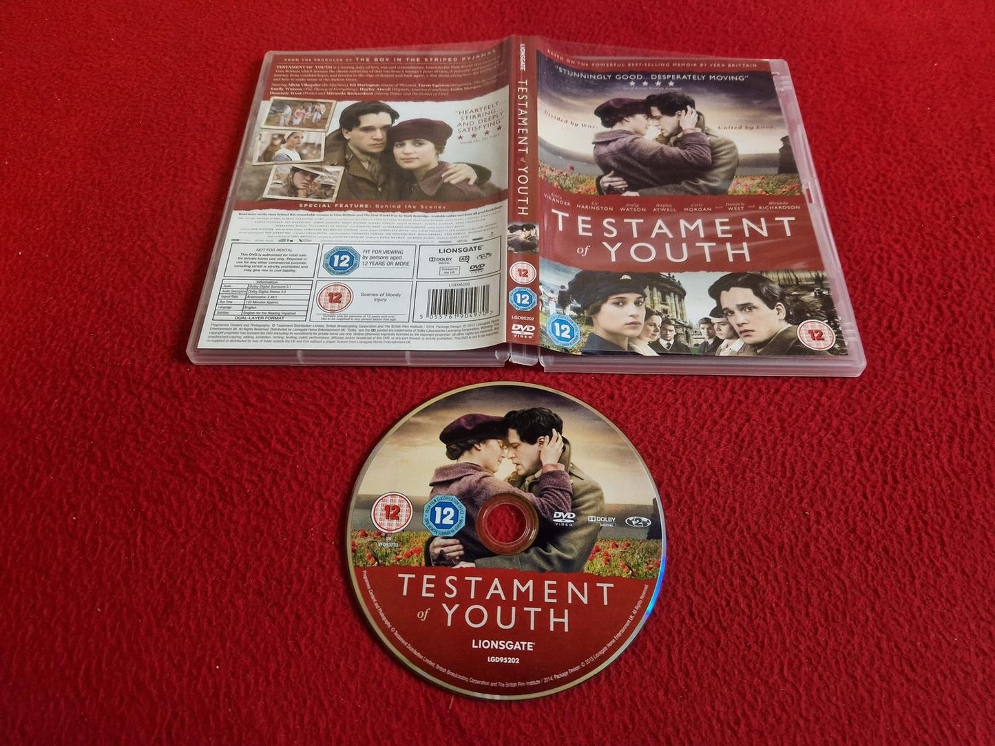 TESTAMENT OF YOUTH DVD