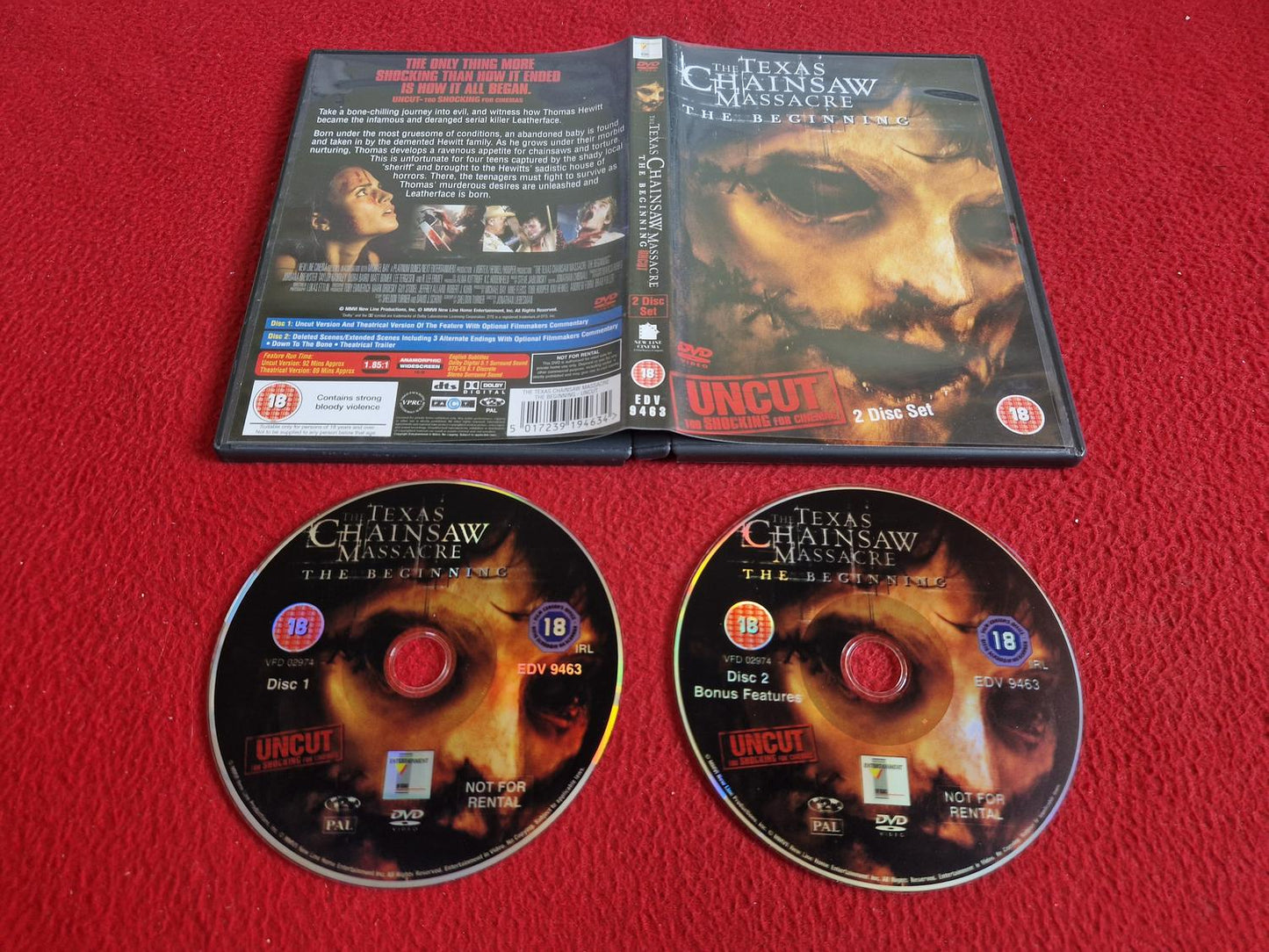 TEXAS CHAINSAW MASSACRE THE BEGINNING DVD