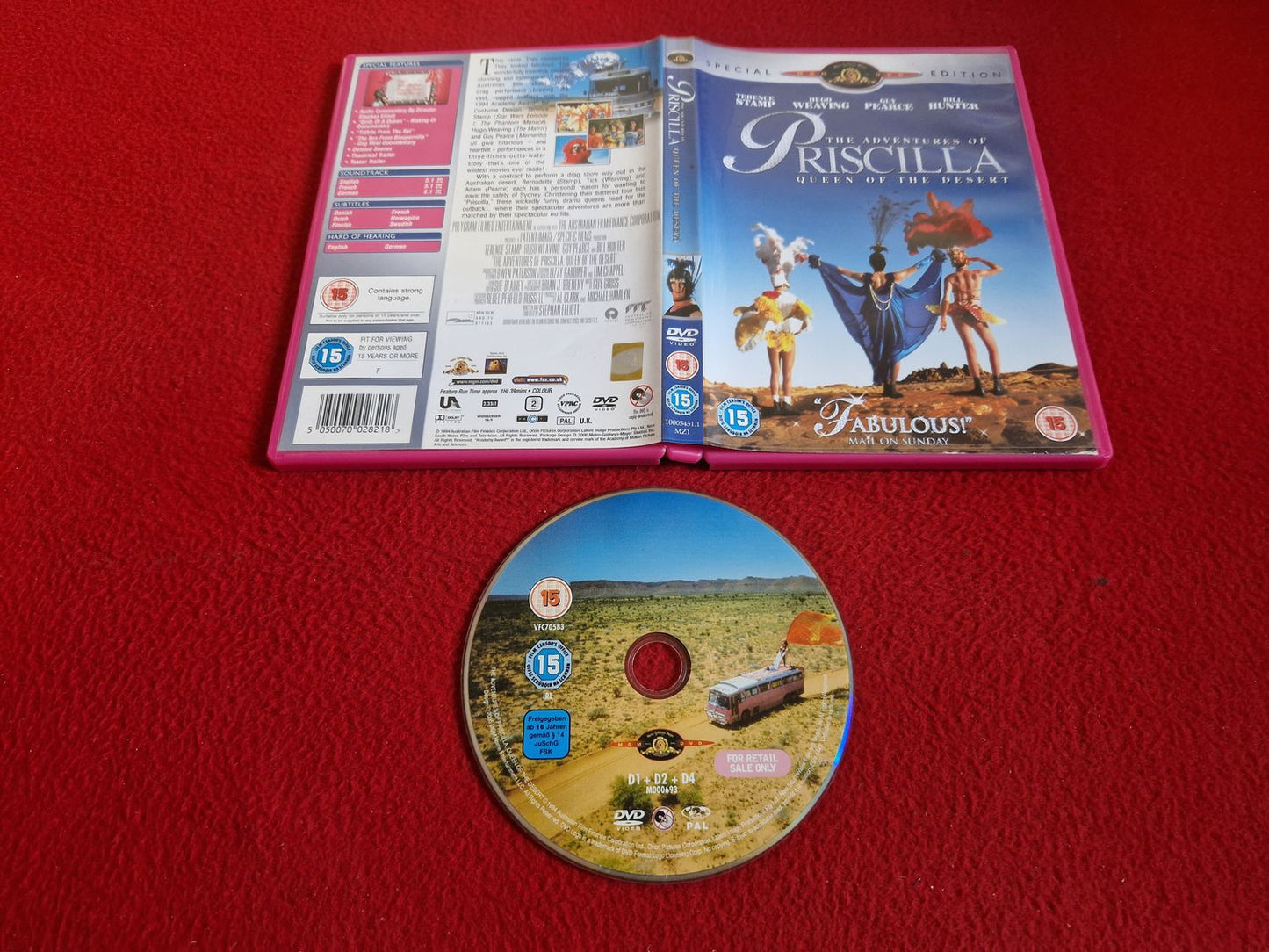THE ADVENTURES OF PRISCILLA QUEEN OF THE DESERT DVD