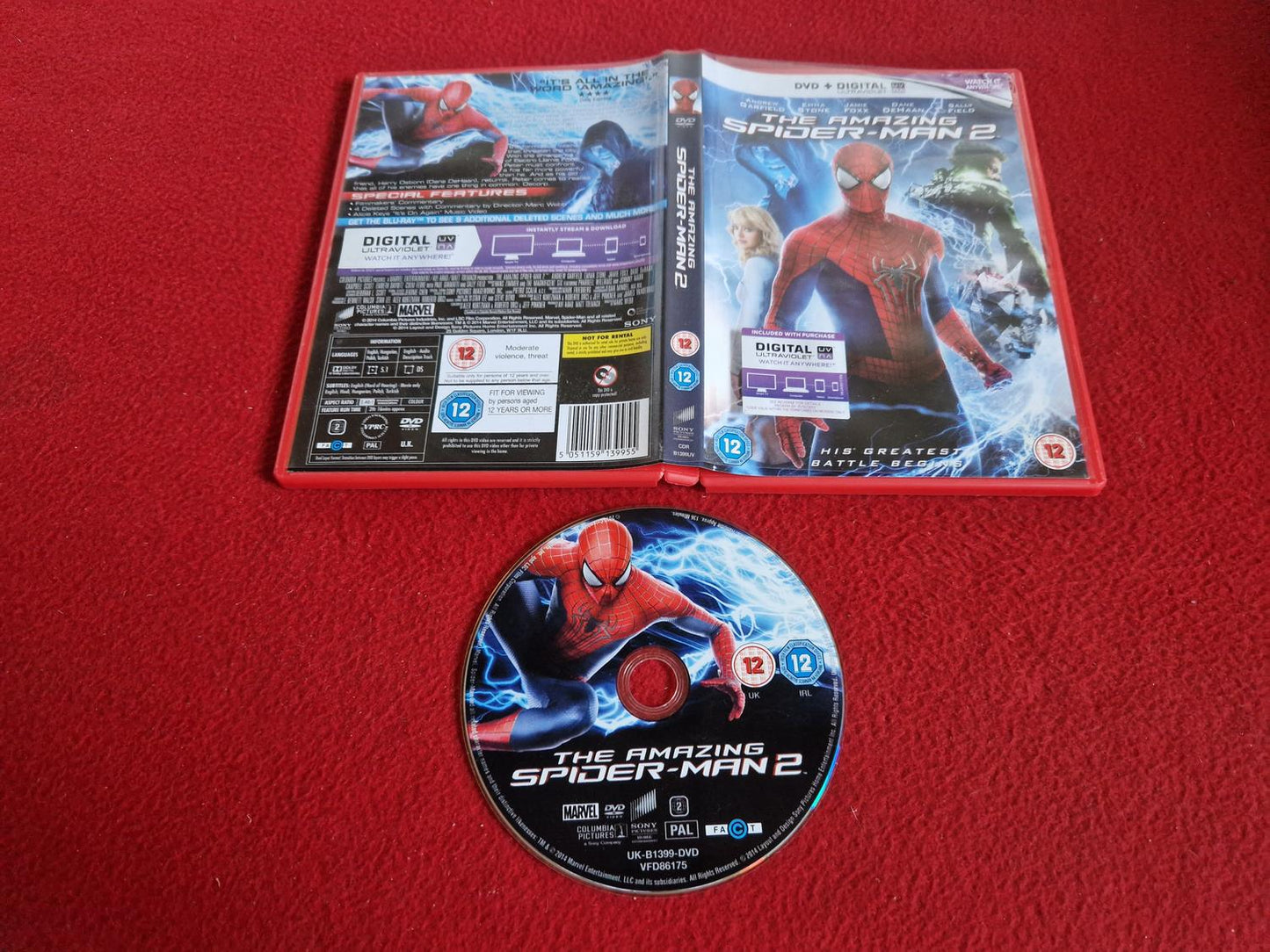 THE AMAZING SPIDER-MAN 2 DVD