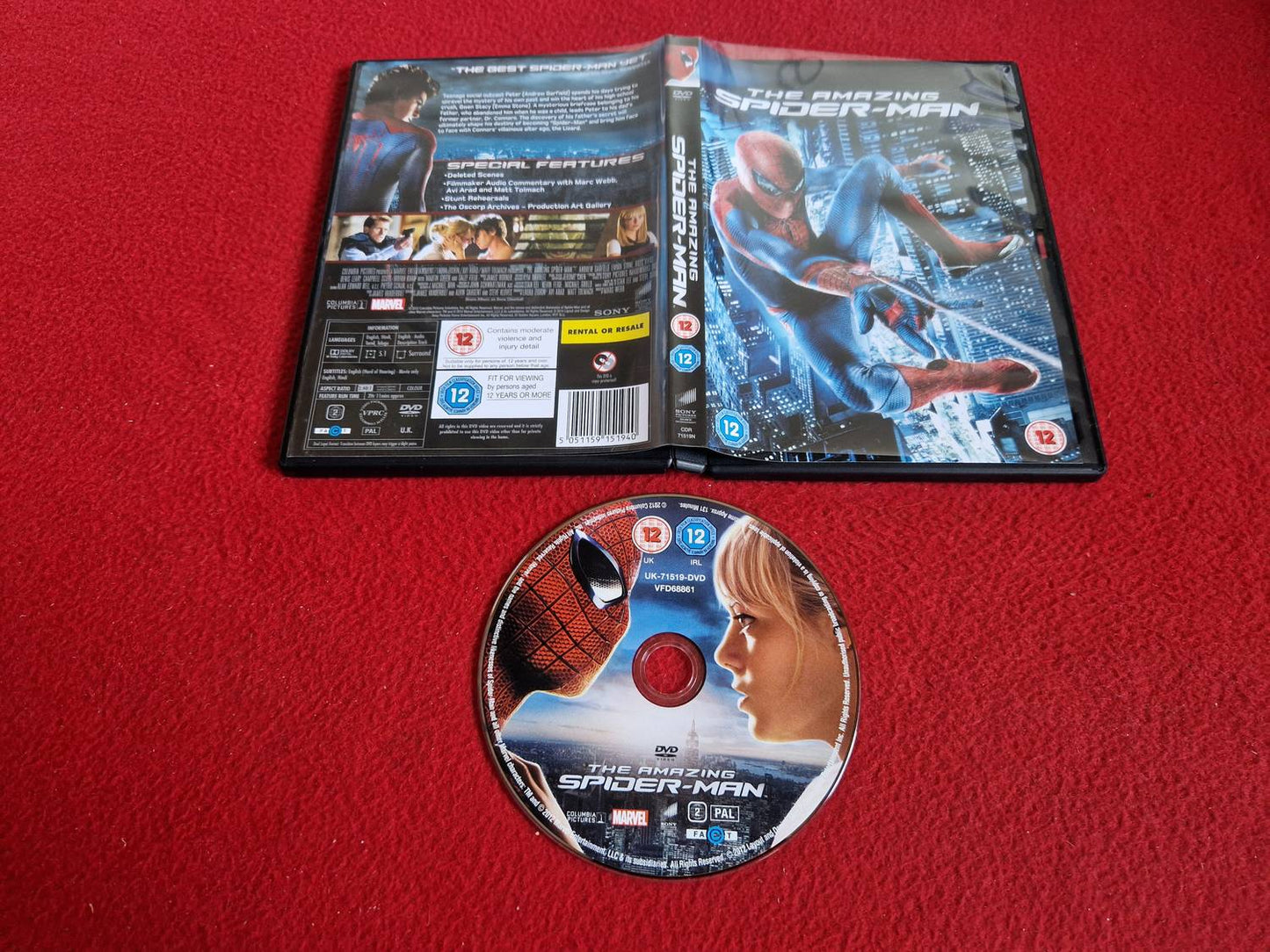 THE AMAZING SPIDER-MAN DVD