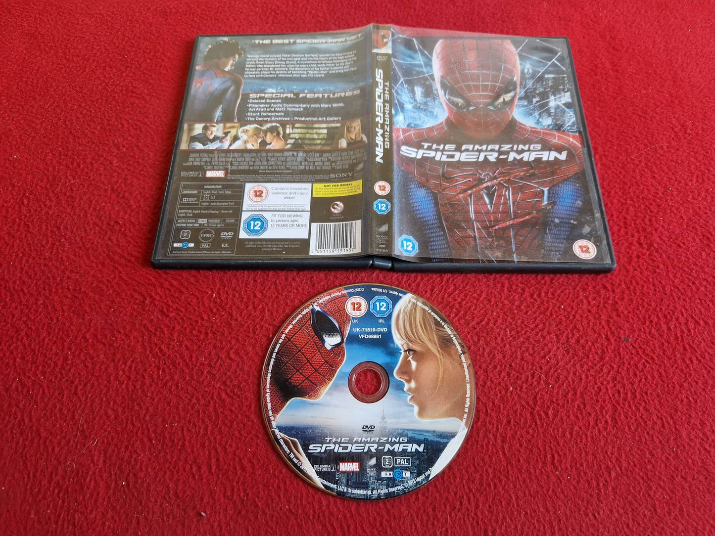 THE AMAZING SPIDER-MAN DVD