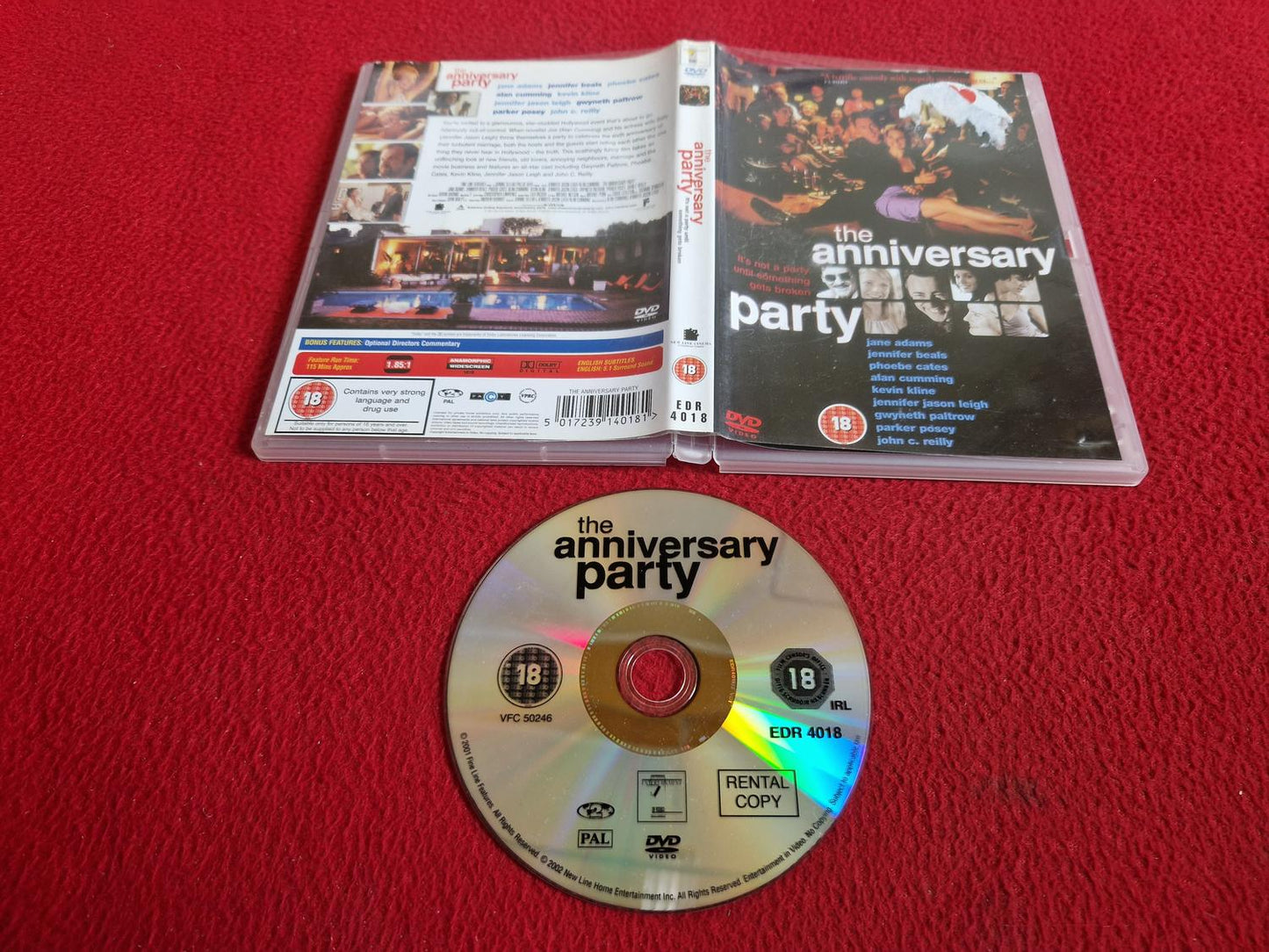 THE ANNIVERSARY PARTY DVD