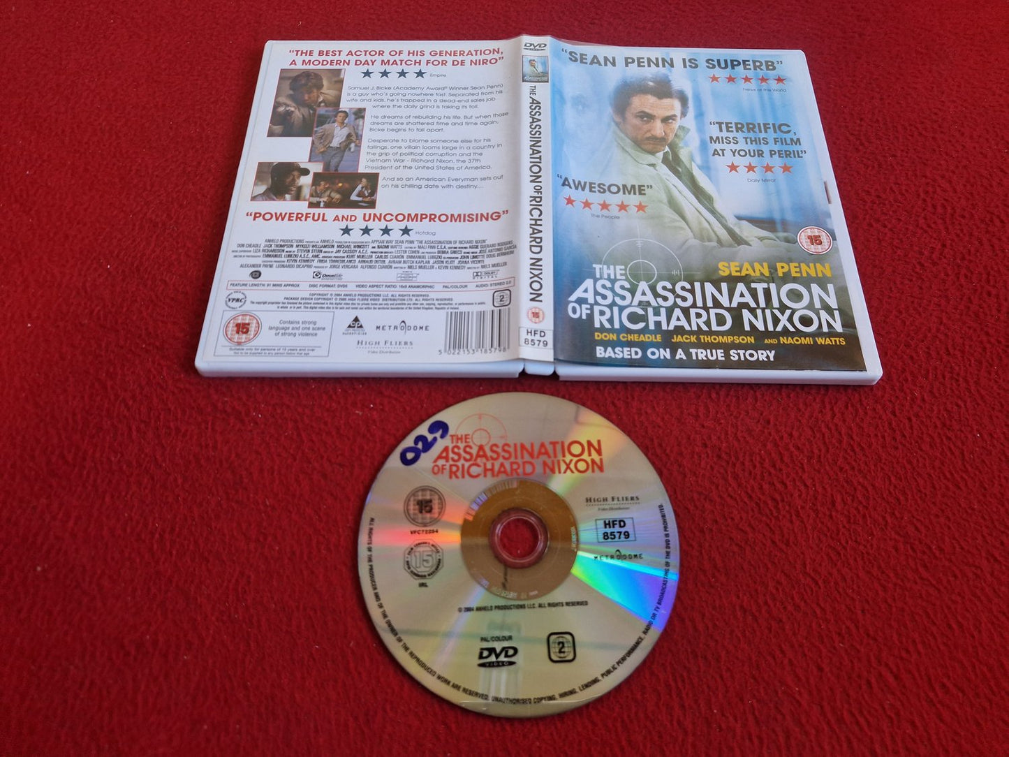 THE ASSASSINATION OF RICHARD NIXON DVD
