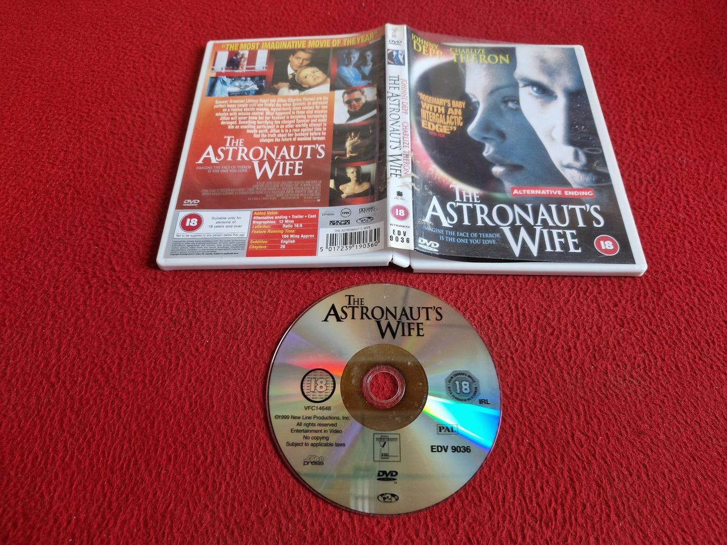 THE ASTRONAUT'S WIFE DVD