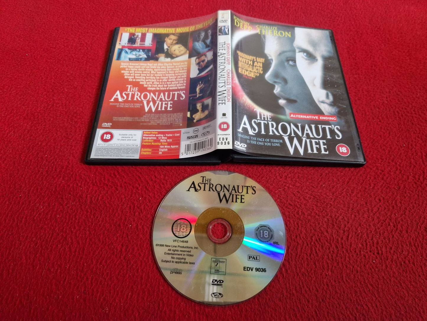 THE ASTRONAUT'S WIFE DVD