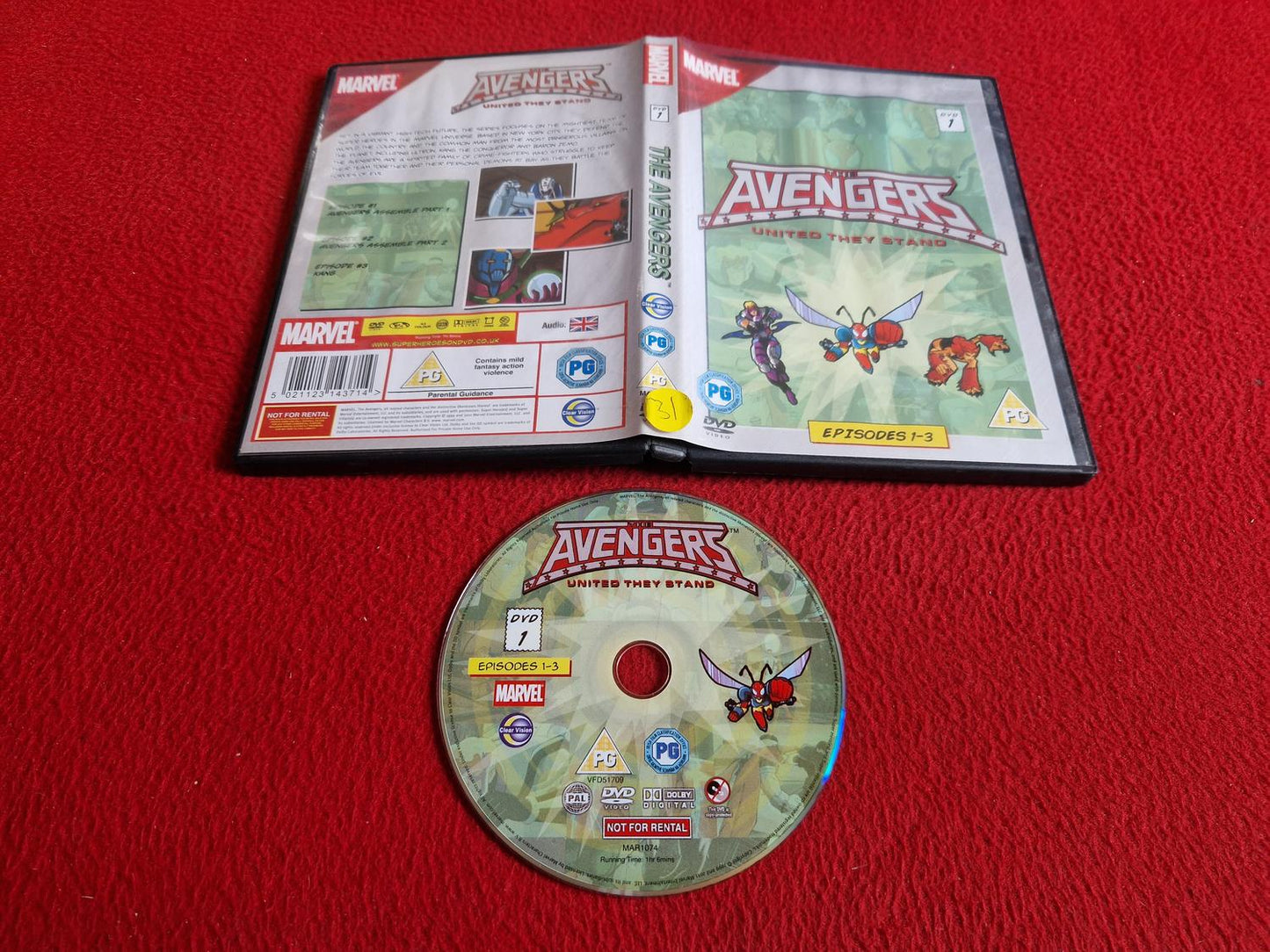 THE AVENGERS DVD 1 EPISODES 1 - 3 DVD