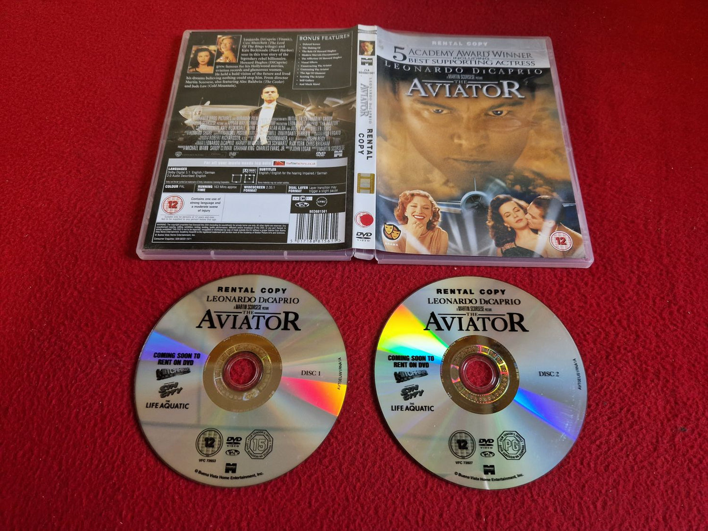 THE AVIATOR DVD