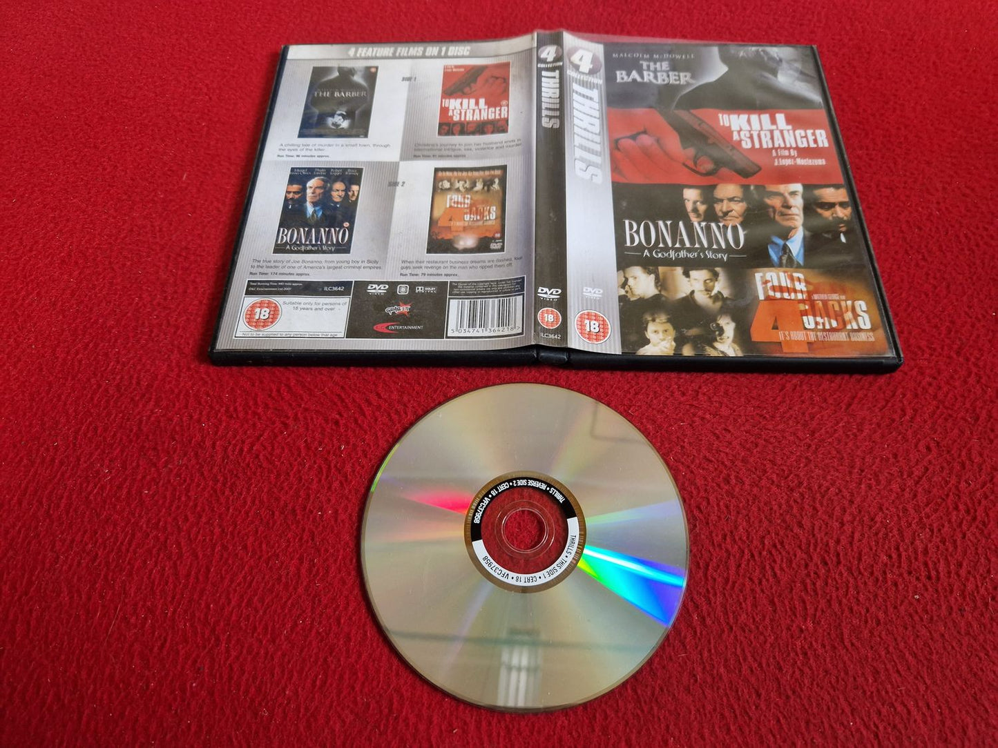 THE BARBER / TO KILL A STRANGER / BONANNO / FOUR JACKS DVD