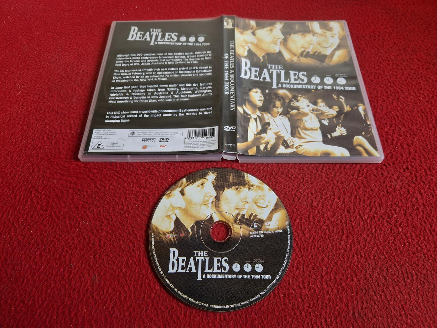 THE BEATLES A ROCKUMENTARY OF THE 1964 TOUR DVD
