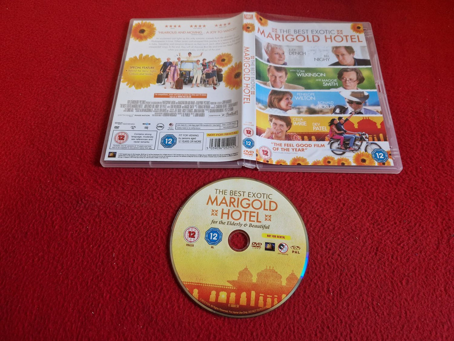 THE BEST EXOTIC MARIGOLD HOTEL DVD