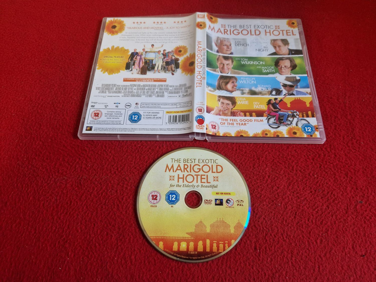 THE BEST EXOTIC MARIGOLD HOTEL DVD