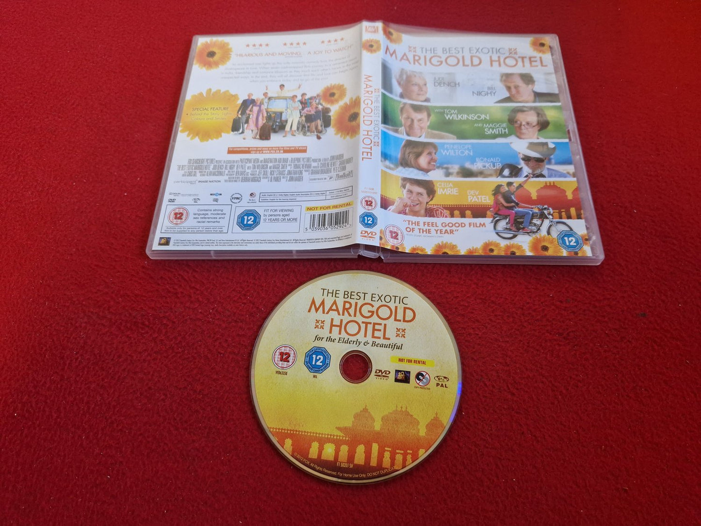 THE BEST EXOTIC MARIGOLD HOTEL DVD