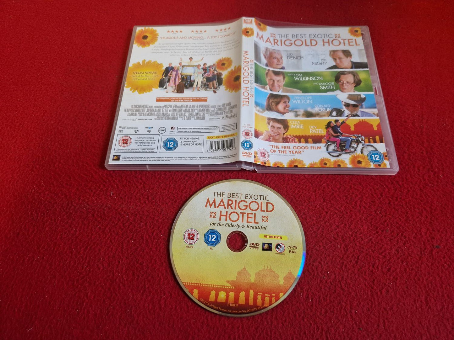 THE BEST EXOTIC MARIGOLD HOTEL DVD