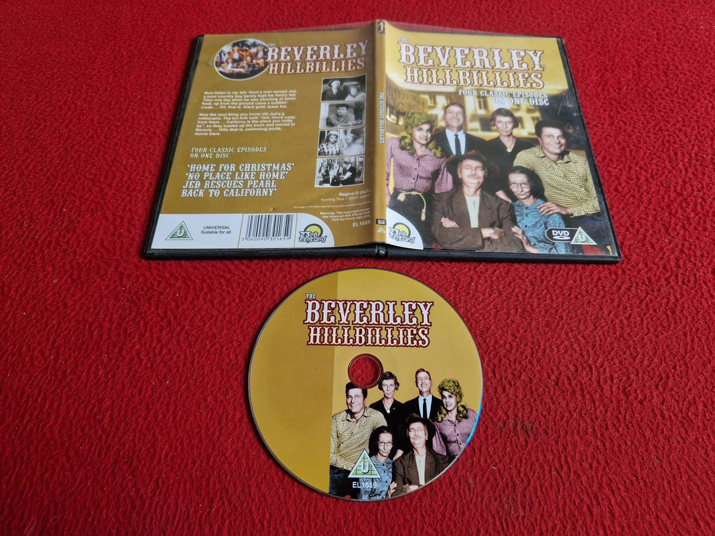 THE BEVERLEY HILLBILLIES FOUR CLASSIC EPISODES - HOME FOR CHRISTMAS mfl DVD