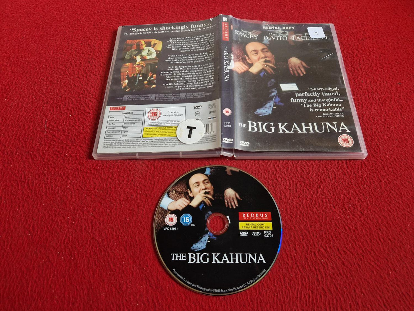 THE BIG KAHUNA DVD