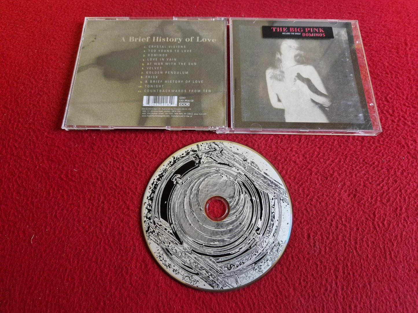 THE BIG PINK A BRIEF HISTORY OF LOVE CD