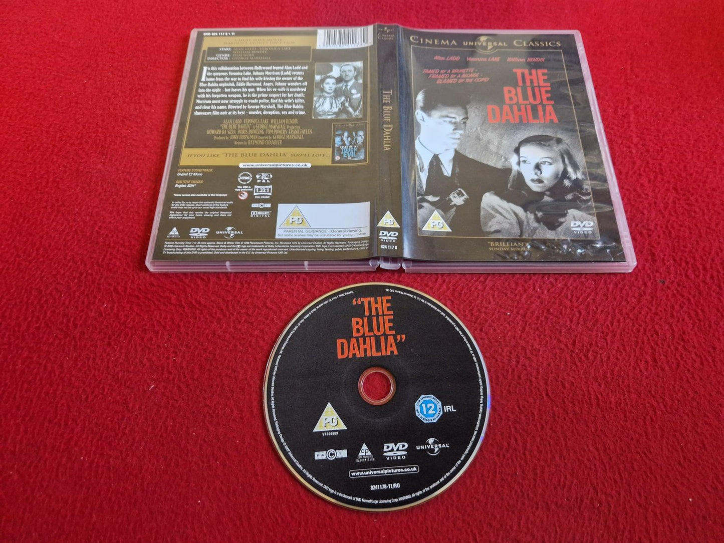 THE BLUE DAHLIA DVD