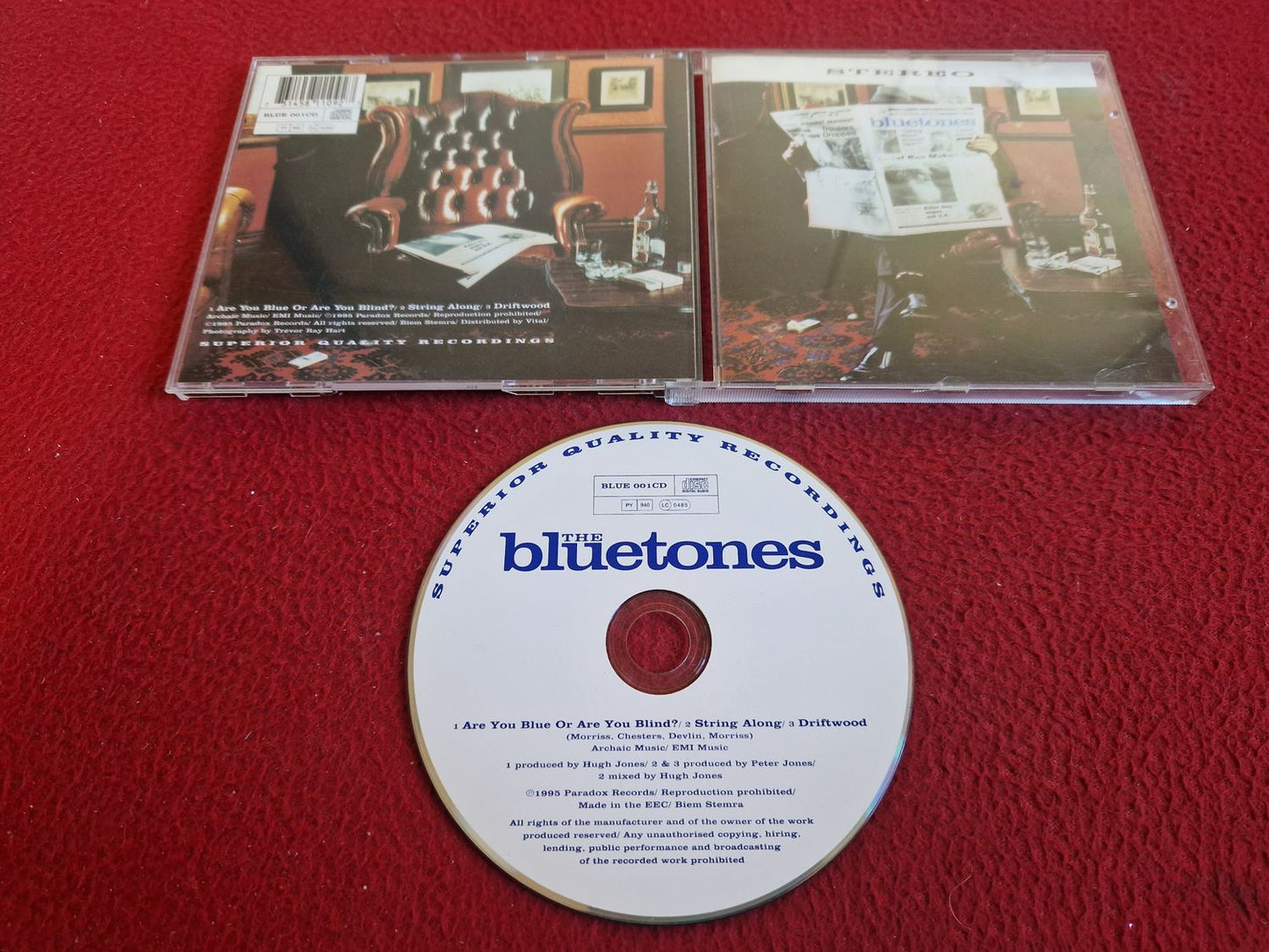 THE BLUETONES ARE YOU BLUE OR ARE YOU BLIND? CD