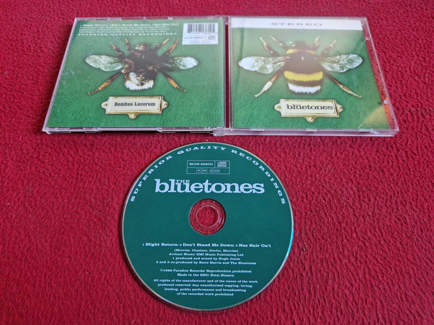 THE BLUETONES SLIGHT RETURN / DON'ST STAND ME DOWN / NAE HAIR ON'T CD