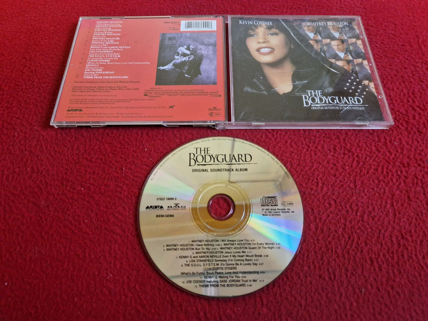 THE BODYGUARD ORIGINAL MOTION PICTURE SOUNDTRACK CD