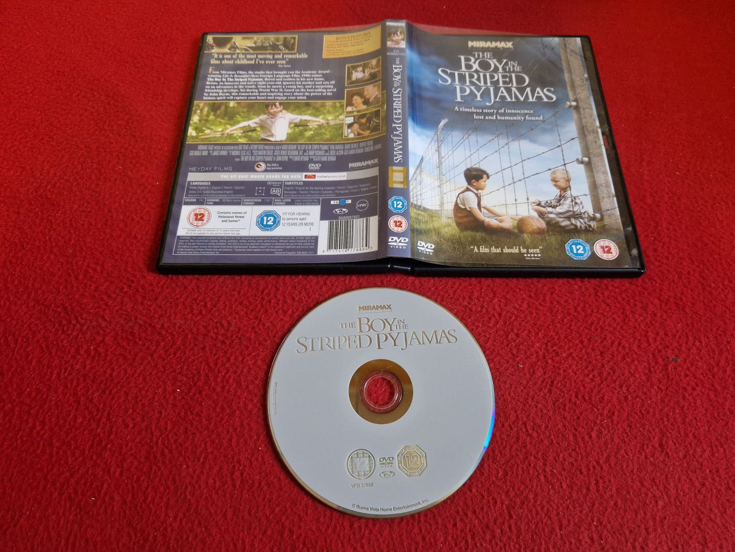 THE BOY IN THE STRIPED PAJAMAS DVD