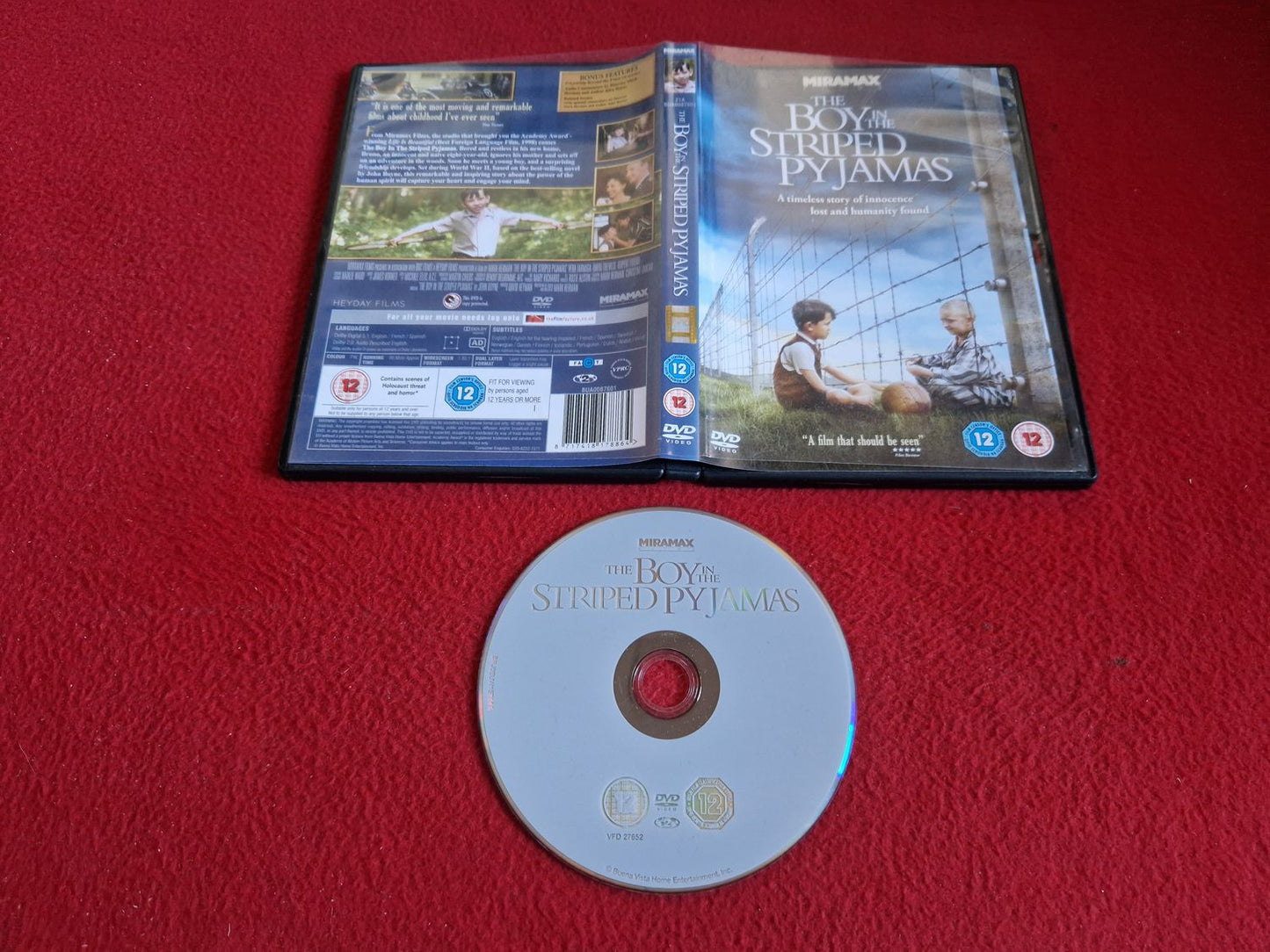 THE BOY IN THE STRIPED PYJAMAS DVD