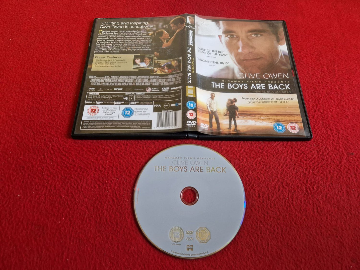 THE BOYS ARE BACK DVD