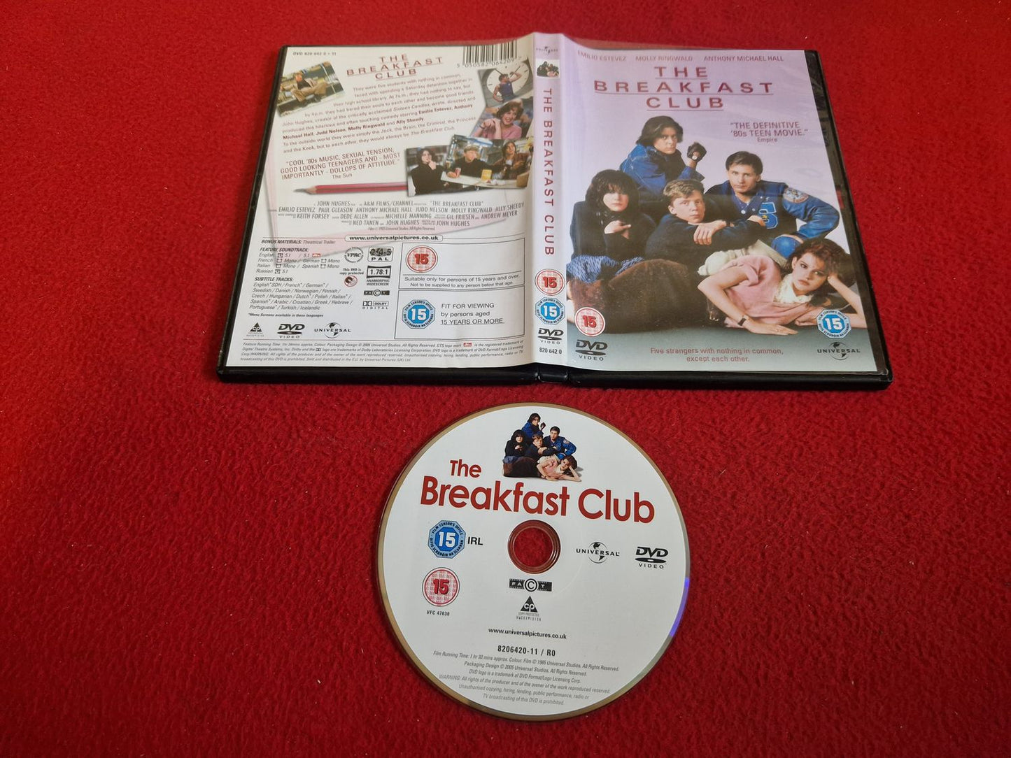 THE BREAKFAST CLUB DVD