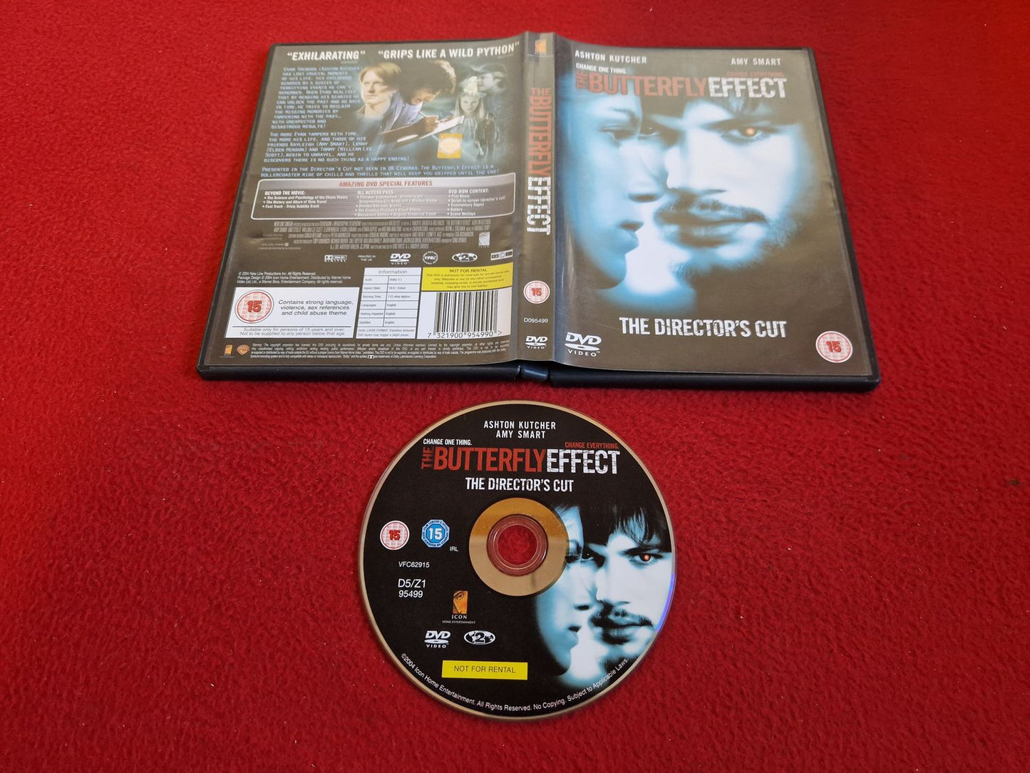 THE BUTTERFLY EFFECT DVD