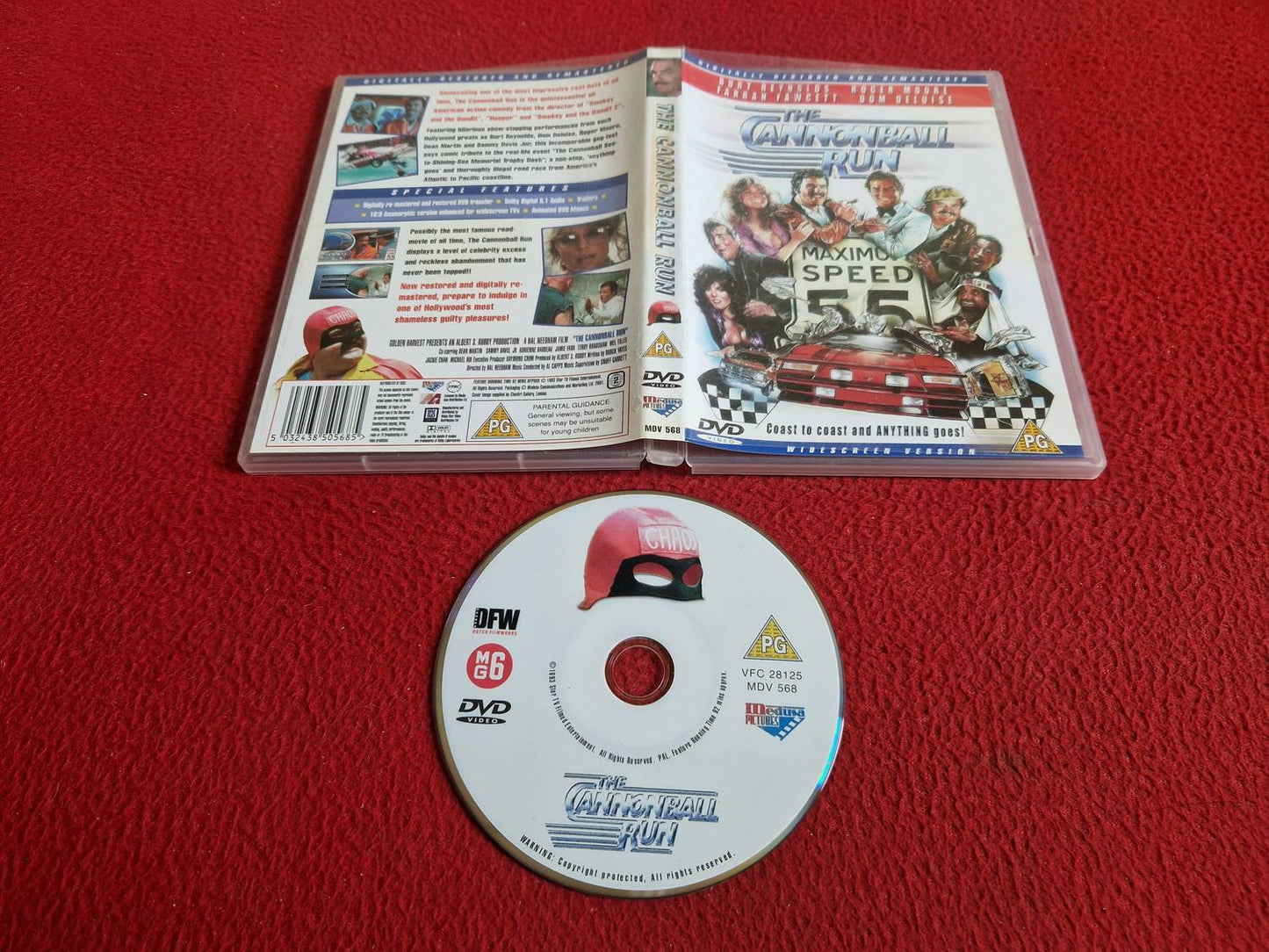 THE CANNONBALL RUN DVD