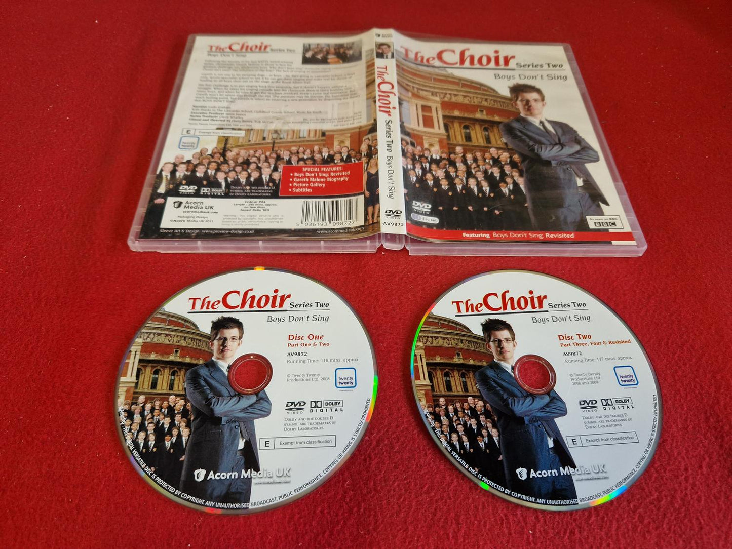 THE CHOIR SERIES 2 BOYS DON'T SING till DVD