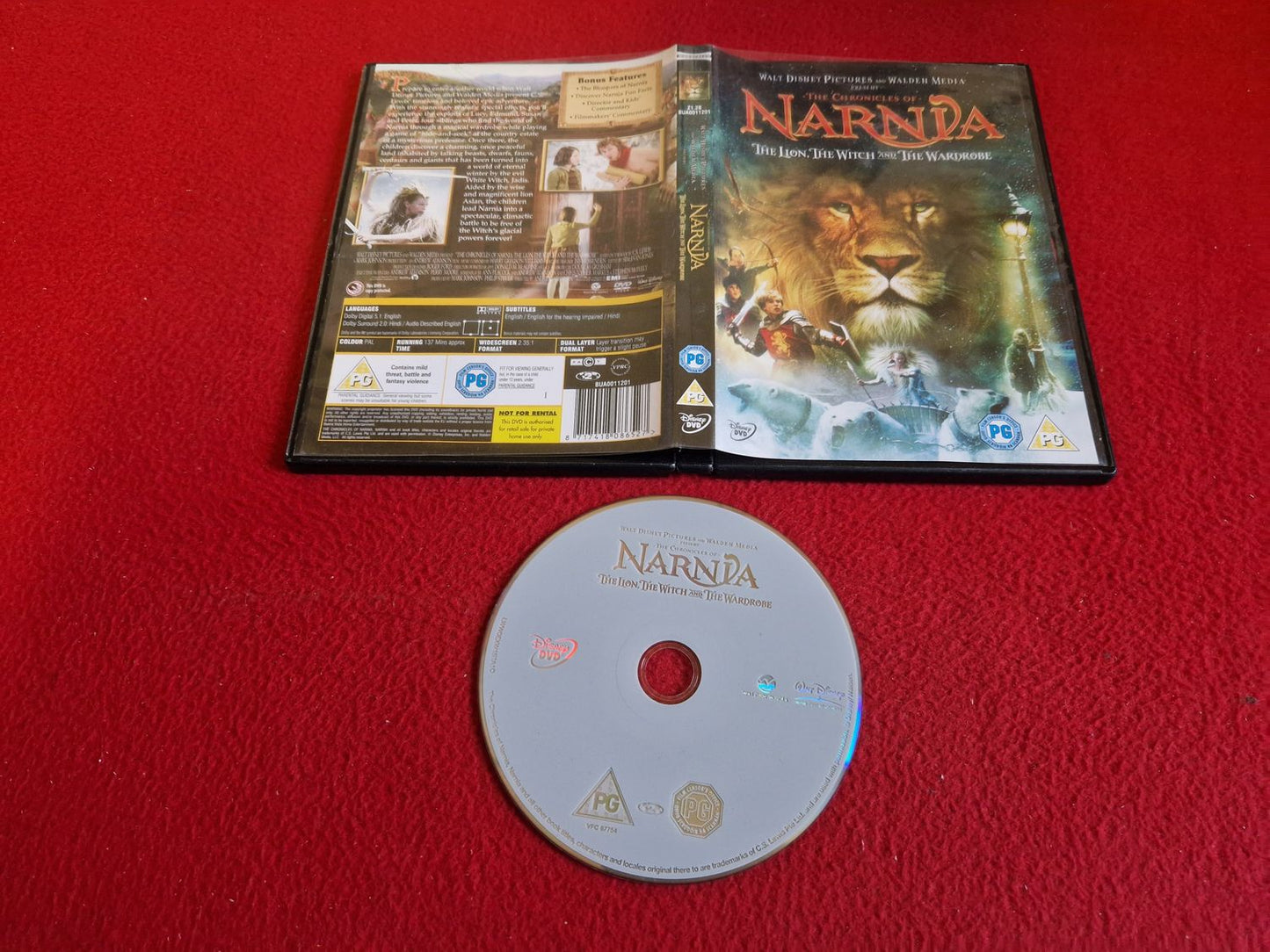 THE CHRONICLES OF NARNIA THE LION WITCH AND THE WARDROBE DVD