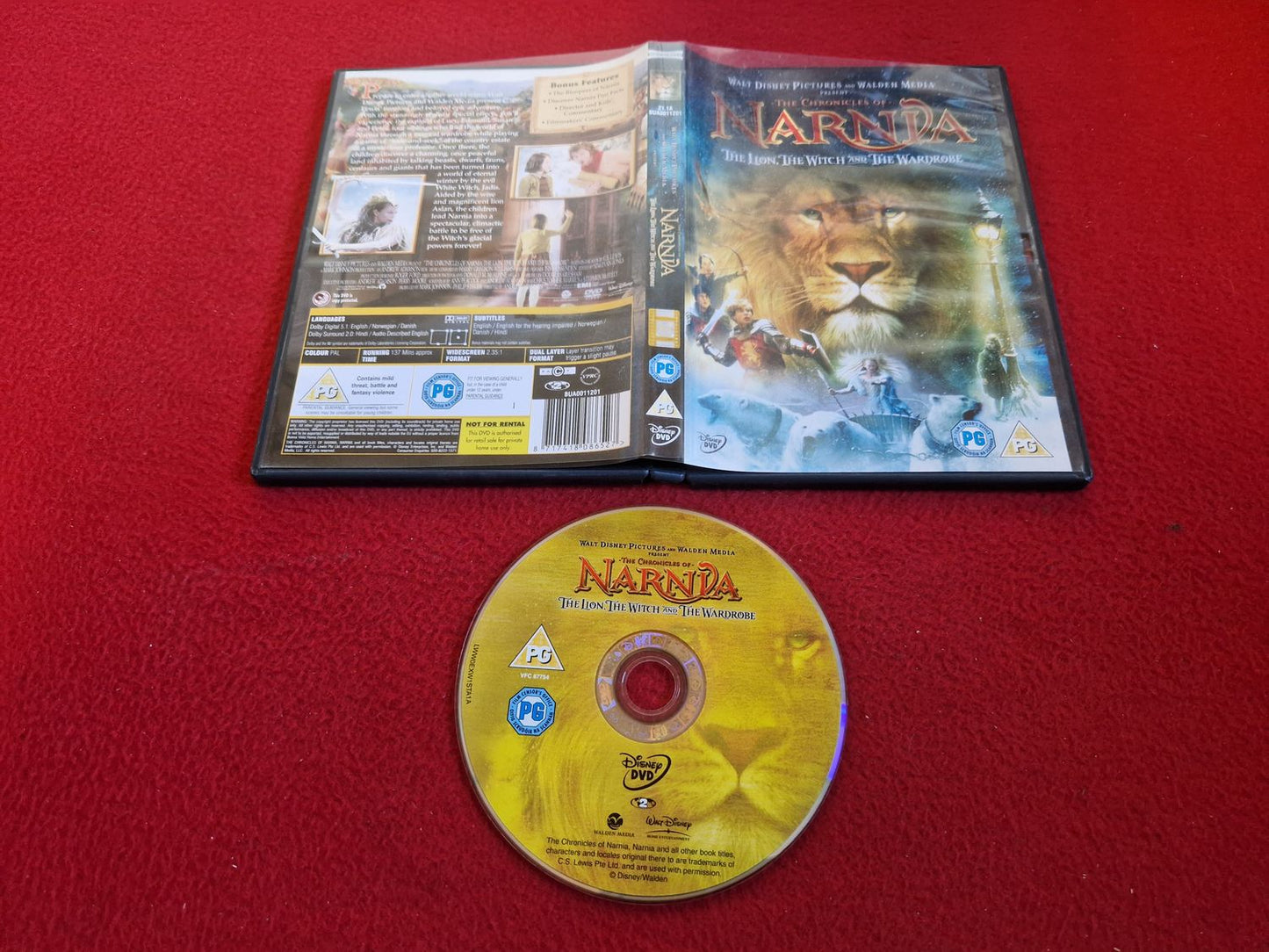 THE CHRONICLES OF NARNIA THE LION WITCH AND THE WARDROBE DVD