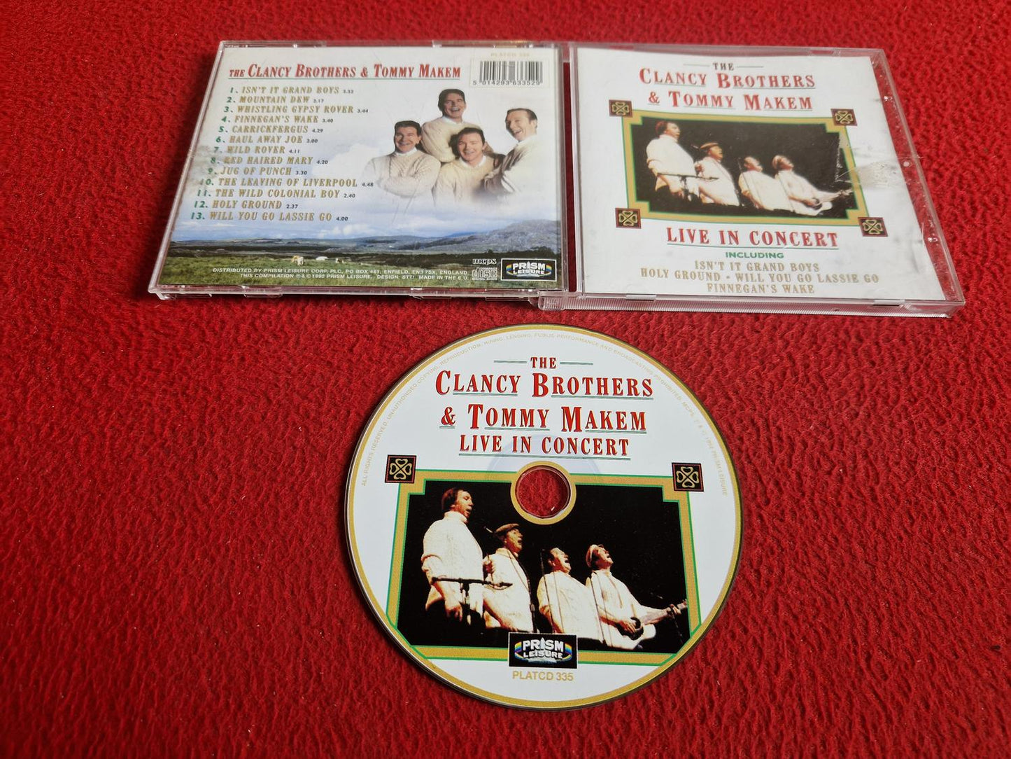 THE CLANCY BROTHERS & TOMMY MAKEM LIVE IN CONCERT CD